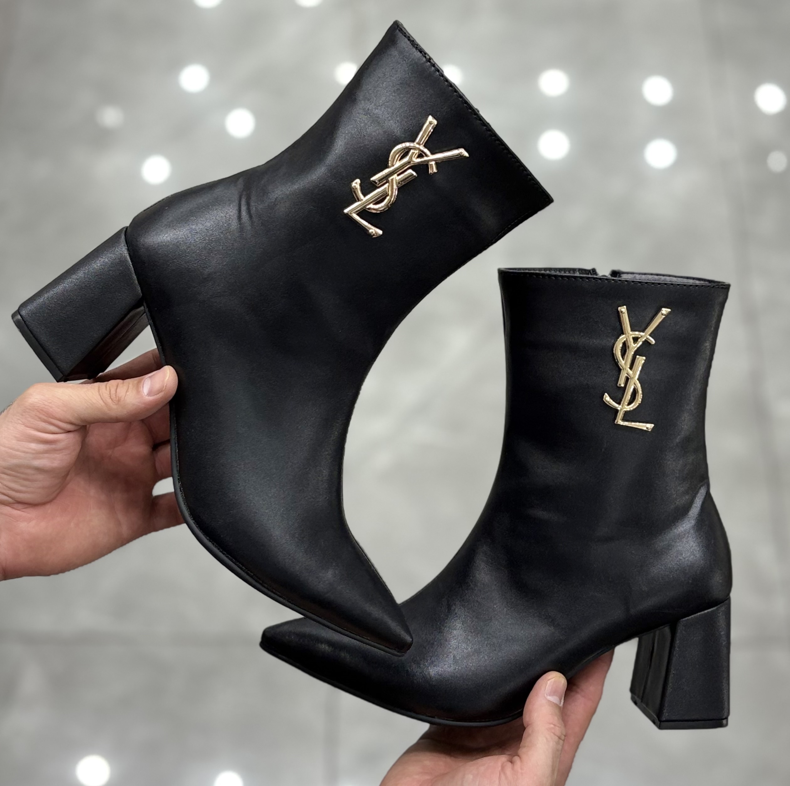 بوت YSL پاشنه مربعی